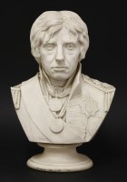 Lot 27 - A Coalport Parian Bust of Lord Nelson