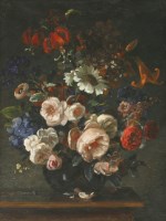 Lot 385 - Stuart Scott Somerville (1908-1983)  
A STILL LIFE OF SUMMER FLOWERS
Signed l.r.