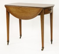 Lot 479 - A George III satinwood oval Pembroke table