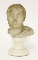 Lot 71 - A white marble bust (fragment)