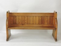 Lot 479 - A Victorian pitch pine pew