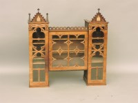 Lot 496 - A Victorian mahogany Gothic bookcase top