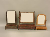 Lot 503 - A George III mahogany dressing table mirror