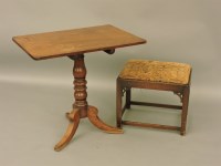 Lot 551 - A Georgian style mahogany dressing stool