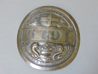 Lot 136 - An early 19th century style Sheffield plate armband badge