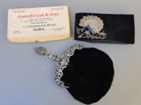 Lot 205 - A ladies silver mounted evening purse