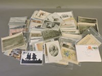 Lot 133 - Over one hundred postcards of soldiers