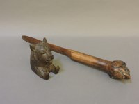 Lot 66 - A Victorian olivewood letter opener