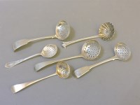 Lot 87 - Six silver sifter spoons