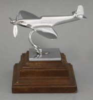 Lot 237 - A chrome Spitfire desk model