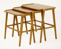 Lot 134 - A nest of birch tables