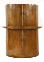 Lot 142 - An Art Deco walnut two-part cocktail cabinet