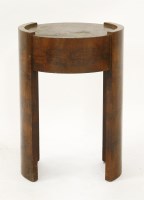 Lot 178 - An Art Deco circular walnut side table
