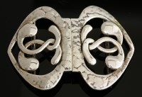 Lot 4 - An Arts and Crafts sterling silver waist or belt buckle