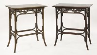 Lot 57 - A pair of Thonet bentwood side tables