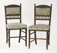 Lot 78 - A pair of Aesthetic rosewood side chairs