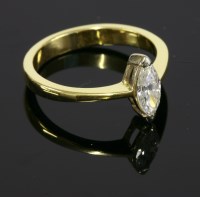 Lot 10 - An 18ct gold single stone diamond ring