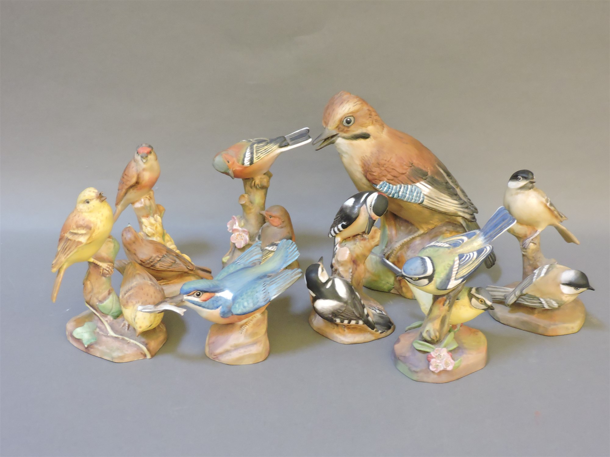 Lot 260 - Eight Royal Worcester birds