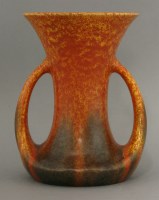 Lot 85 - A Pilkington's Royal Lancastrian twin-handled vase