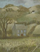Lot 337 - Tessa Newcomb (b.1955)
'COTTAGE EMBEDDED IN THE HILLS'
Signed with initials and dated '13