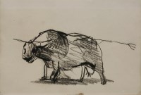 Lot 304 - Roger Hilton (1911-1975)
PORTRAIT OF A COW
Inscribed verso ' to Luigi Grosso from Roger Hilton'