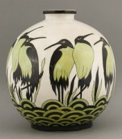 Lot 131 - A Keralouve style pottery vase