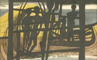 Lot 321 - Reginald James Lloyd (b.1926)
FIGURES ON A BEACH
Signed and dated 1965 l.r.