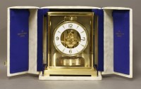 Lot 174 - A Jaeger le Coultre gilt brass 'Atmos' clock