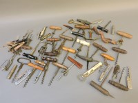 Lot 107A - A box of approximately forty corkscrews