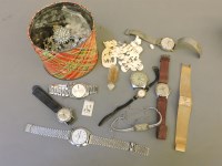 Lot 52 - A tin of watches