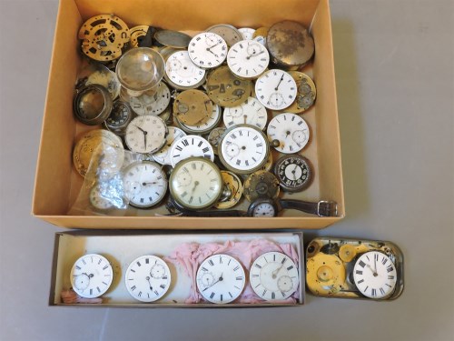 Lot 75 - Approximately fifty old pocket watch movements