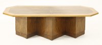 Lot 205 - An Art Deco walnut and sycamore coffee table