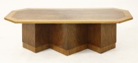 Lot 206 - An Art Deco walnut and sycamore coffee table