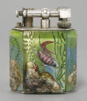 Lot 198 - A Dunhill 'Aquarium' table lighter