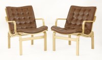 Lot 454 - A pair of bentwood armchairs