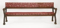 Lot 445 - A Gothic Revival hall bench