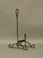 Lot 229 - Three Victorian cast and one wrought iron boot scrapers