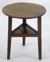 Lot 522 - An early 19th century oak cricket table