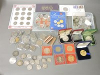 Lot 93 - A quantity of semi silver world coins