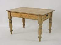 Lot 519 - Two pine kitchen tables