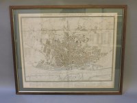 Lot 123 - A hand coloured map of Liverpool and its environs