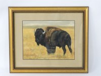 Lot 310 - Kristi K Billmayer (Contemporary American School)
A BISON
Signed l.r.