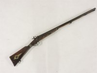 Lot 121 - A 19th century percussion shot gun