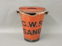 Lot 189 - A GWR sand bucket