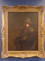 Lot 345 - After Thomas Faed
A SEATED BOY EATING FROM A BOWL
Signed l.l.