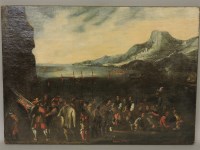 Lot 362 - Dutch School
SOLDIERS LANDING ON A SHORE