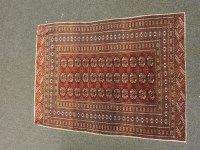 Lot 523 - A Persian silky rug