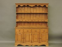 Lot 386 - A modern pine kitchen dresser