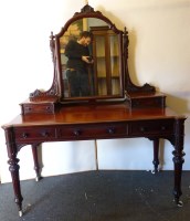 Lot 385 - A Victorian mahogany dressing table