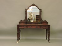 Lot 389 - A Victorian mahogany dressing table